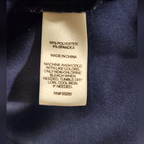 Express Brand Blue Hue Satin Short Sleeve Blouse | Size Women's SP - Picture 9 of 10